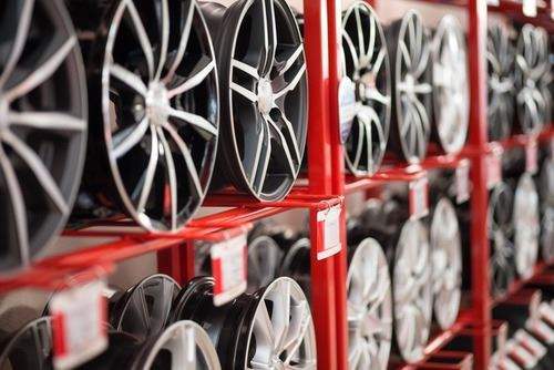 rims on display