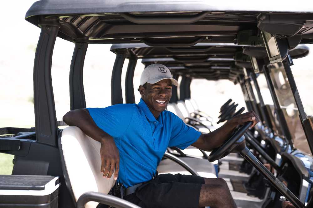 Golf carts are commonplace in many Florida neighborhoods.