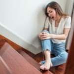 woman slipped on stairs