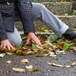 woman slipped and fell on pavement