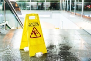 Can I Sue for a Slip and Fall if There Was a Wet Floor Sign?